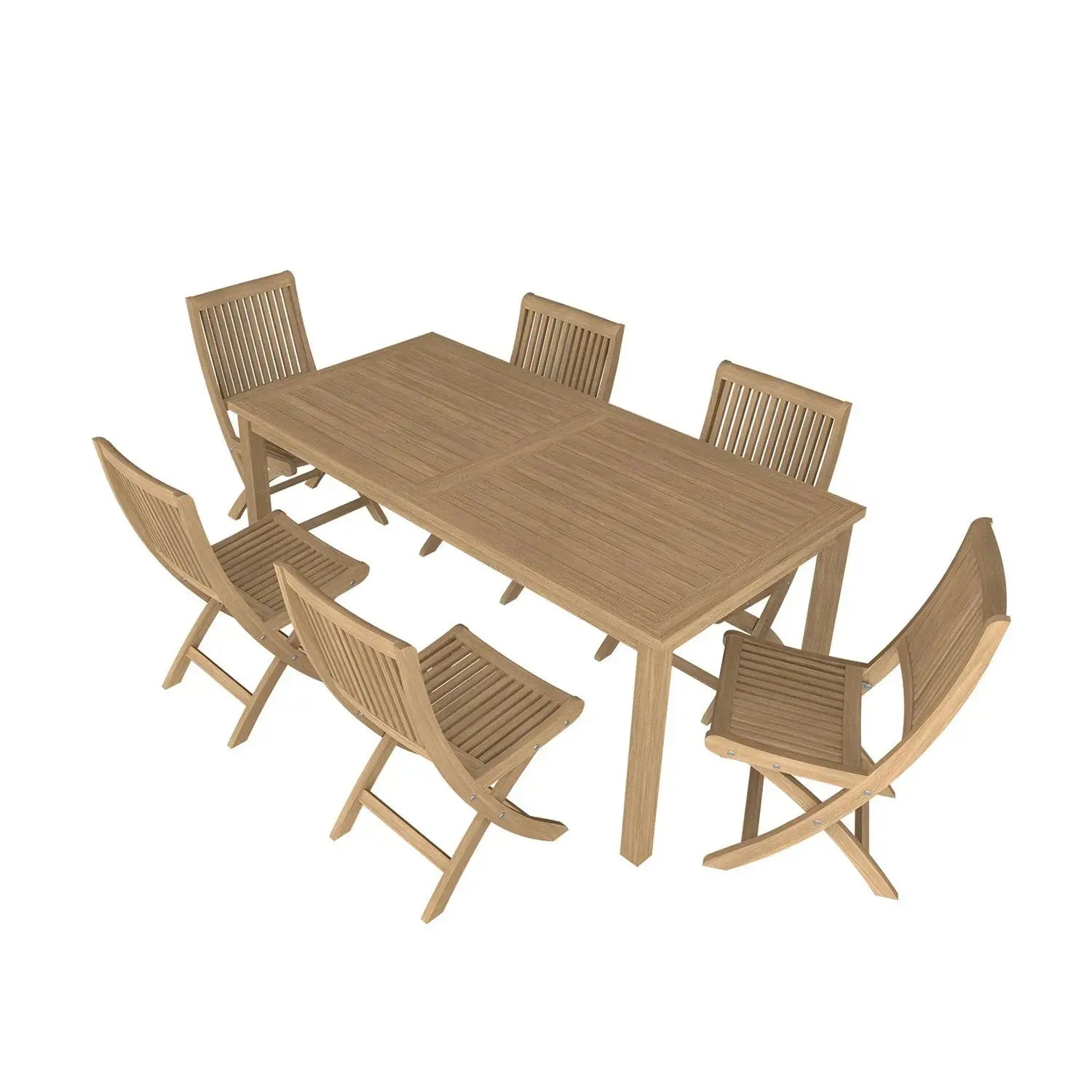 Duke Table and Rennes Chair Dining Set - Duke 180x90 + 6 Rennes Side