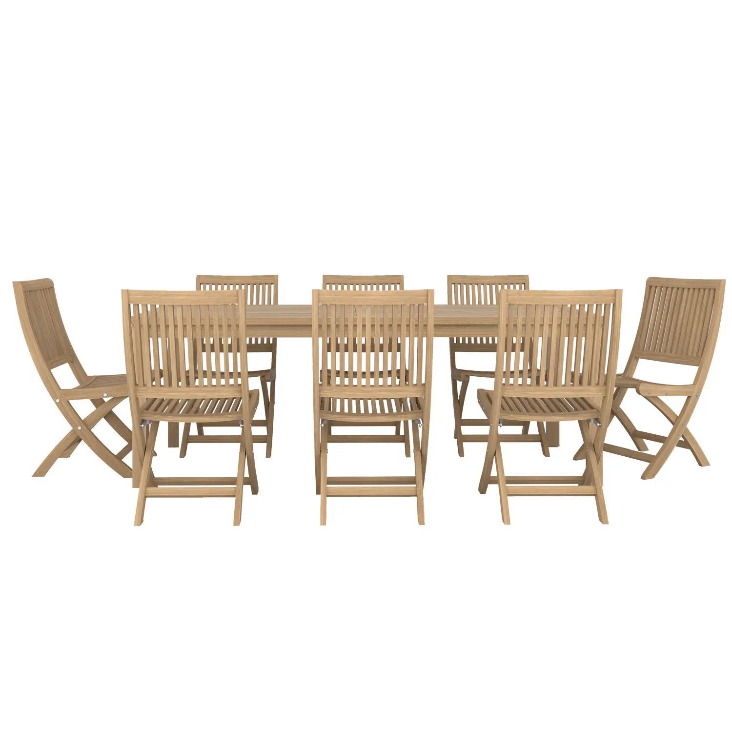 Duke Table and Rennes Chair Dining Set - Duke 210x90 + 8 Rennes Side