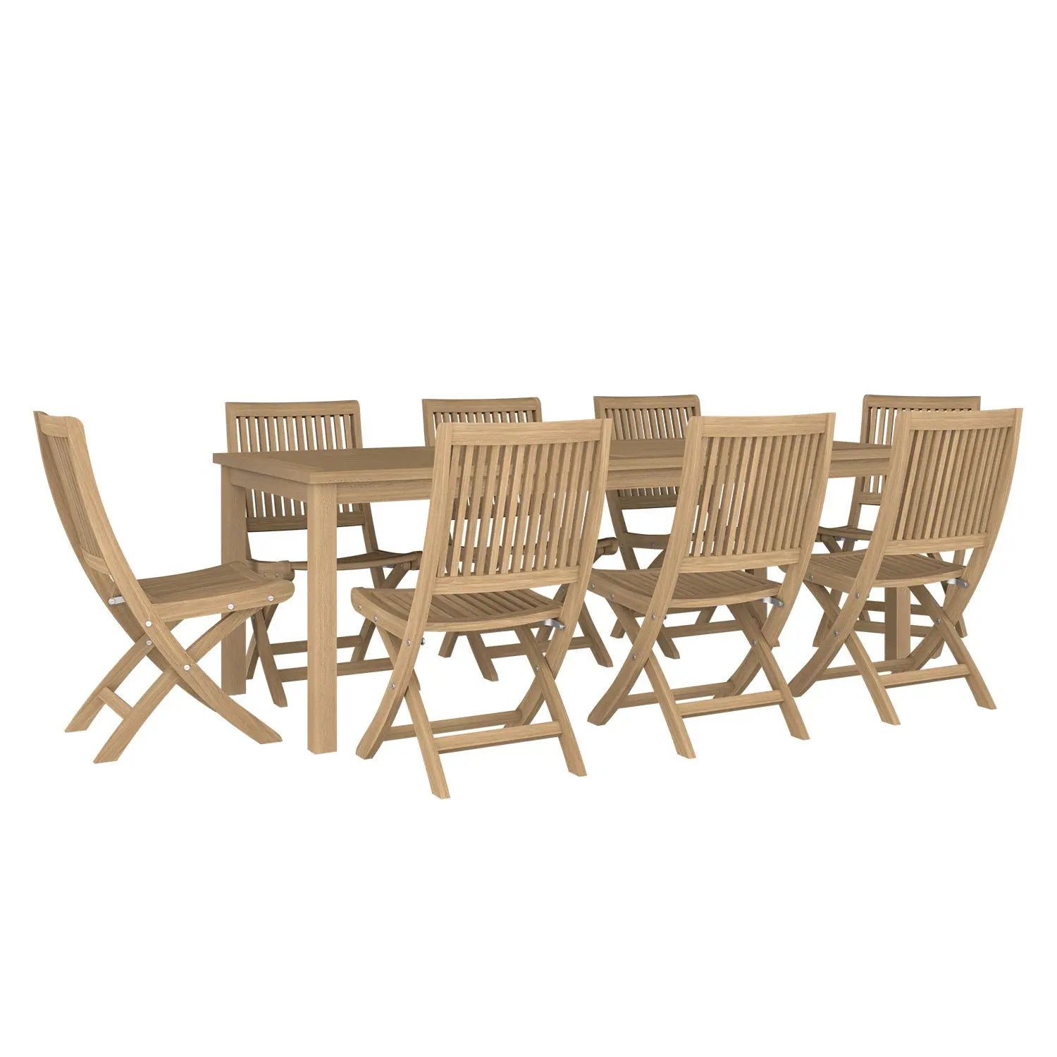 Duke Table and Rennes Chair Dining Set - Duke 210x90 + 8 Rennes Side