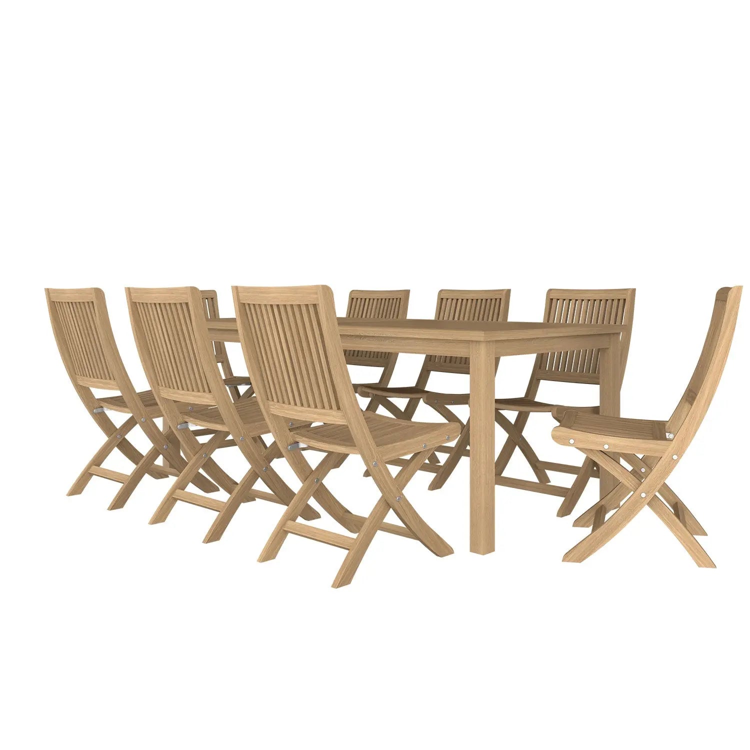 Duke Table and Rennes Chair Dining Set - Duke 210x90 + 8 Rennes Side