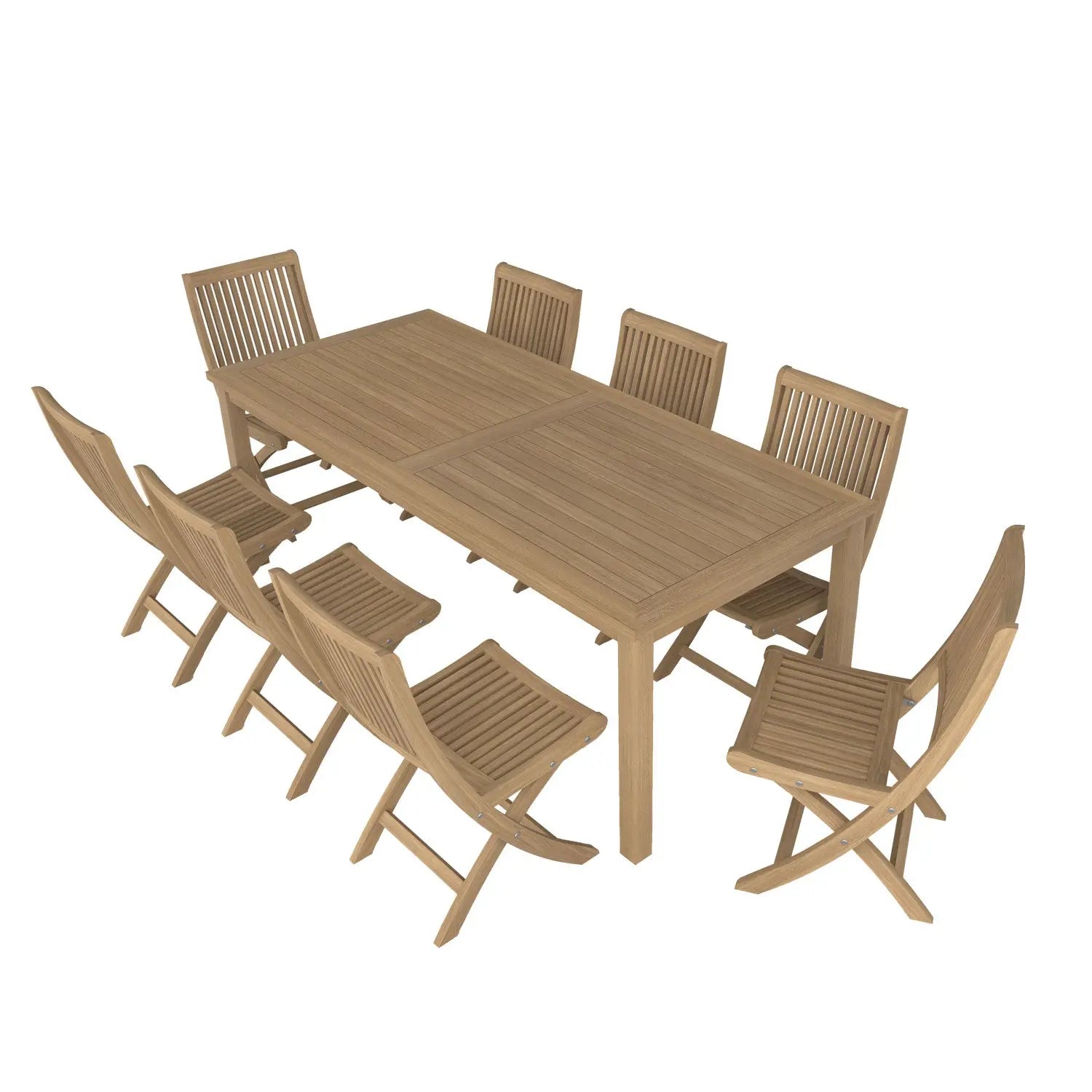 Duke Table and Rennes Chair Dining Set - Duke 210x90 + 8 Rennes Side