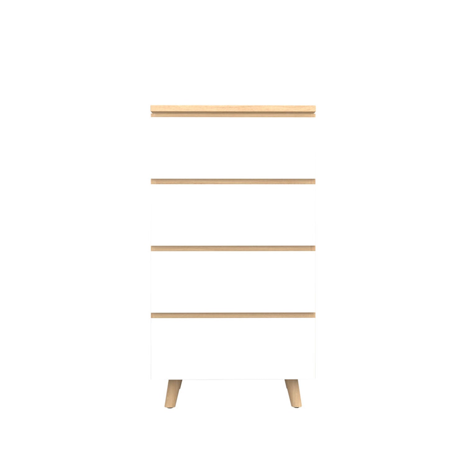 Fritz Tallboy 60 Oak - Oak/White / Solid Oak