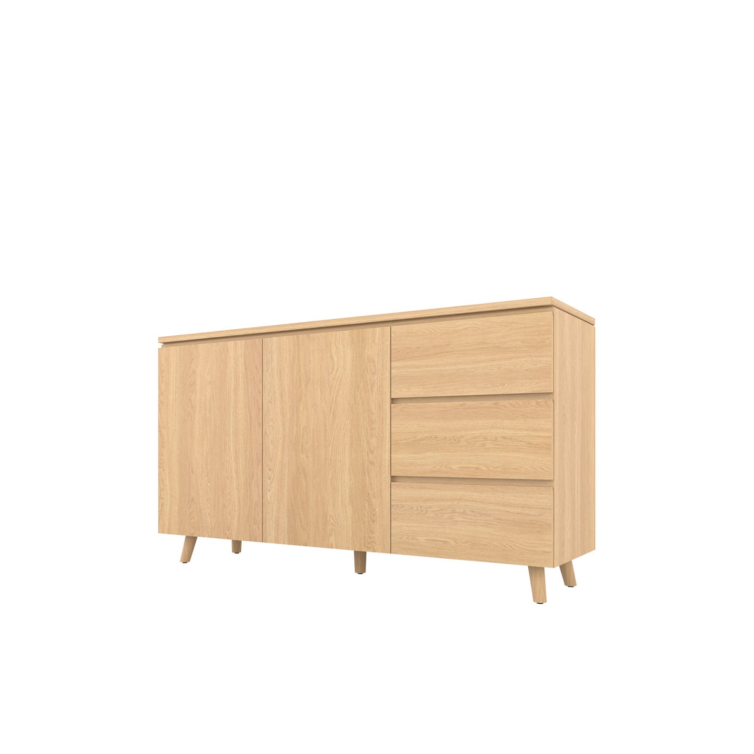Fritz Buffet 160 Oak - Oak/Oak / Oak Veneer