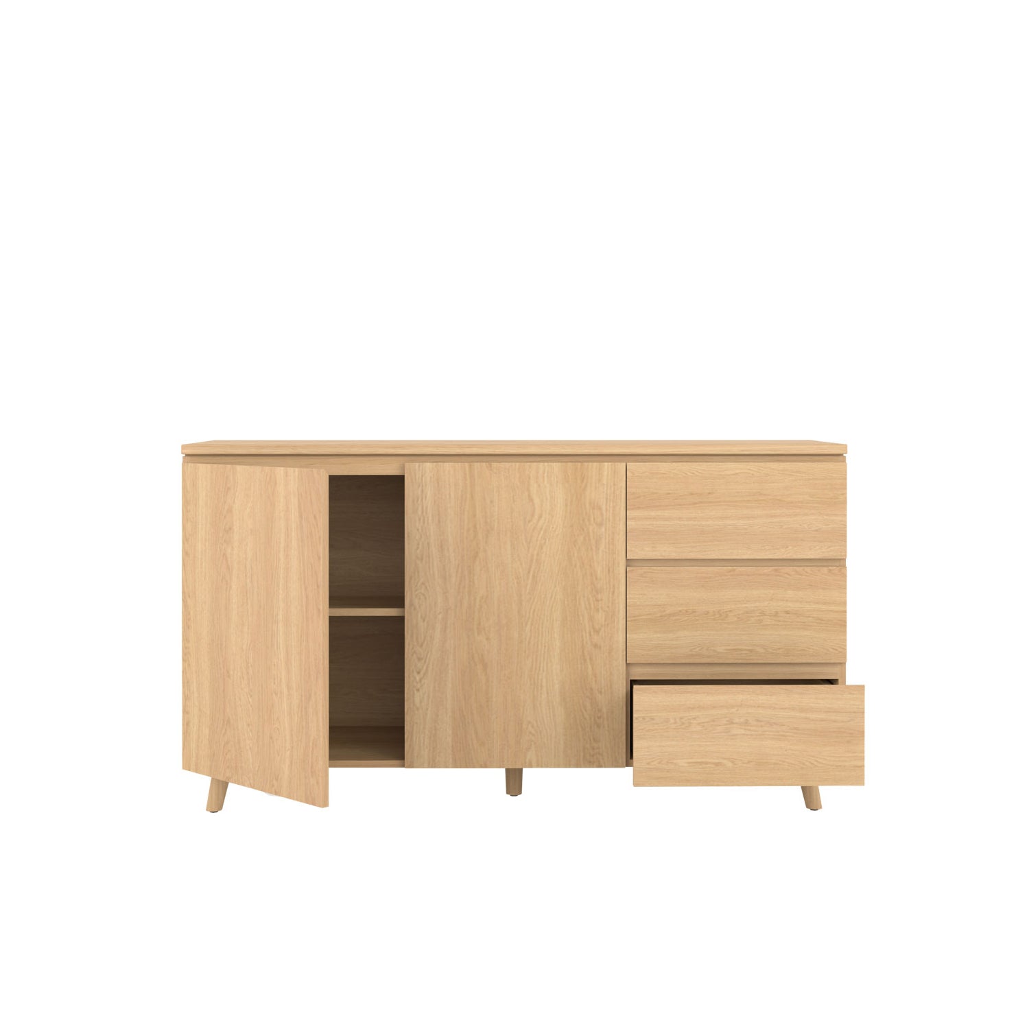 Fritz Buffet 160 Oak - Oak/Oak / Oak Veneer