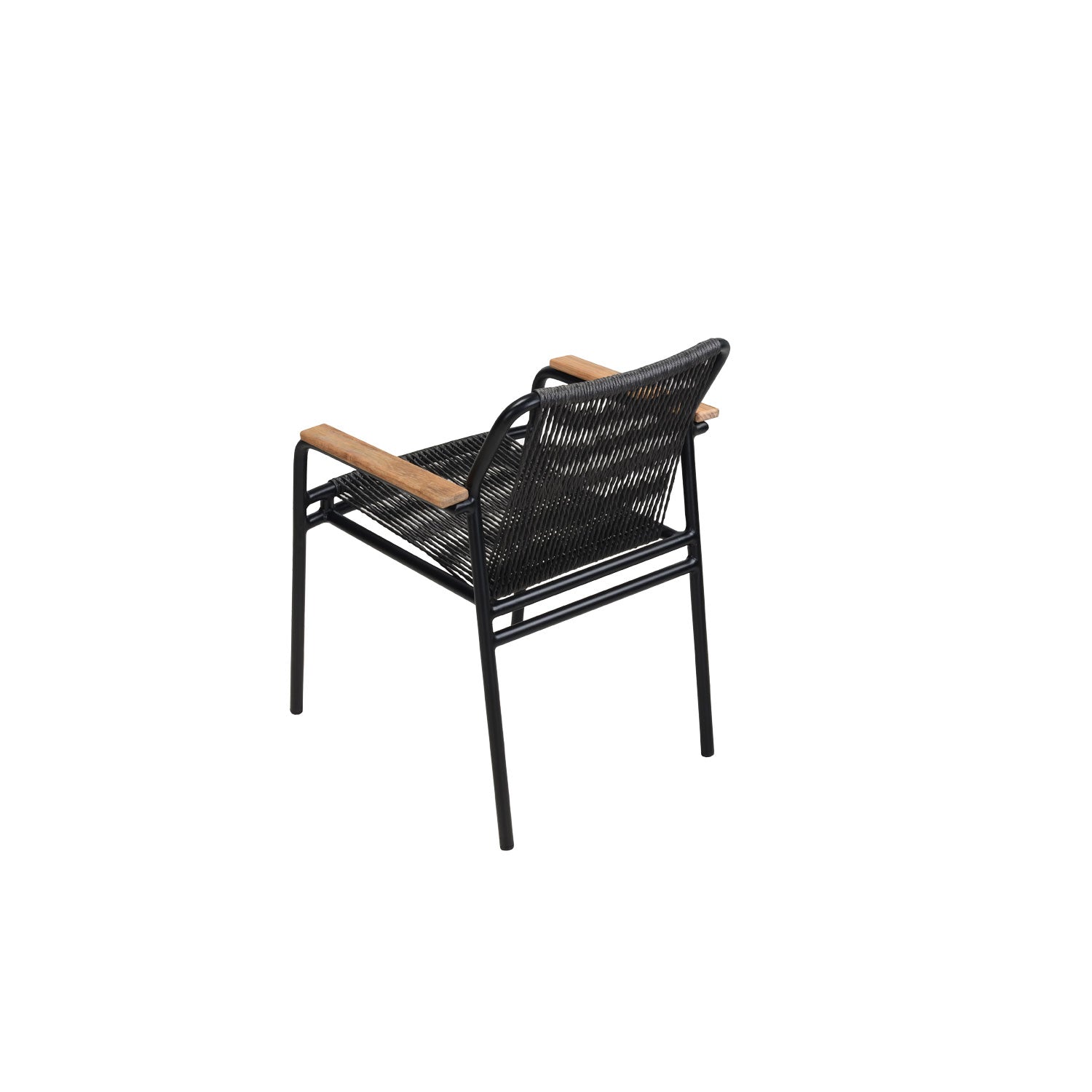 Fynn Outdoor Stacking Chair Black PT3 - Armchair