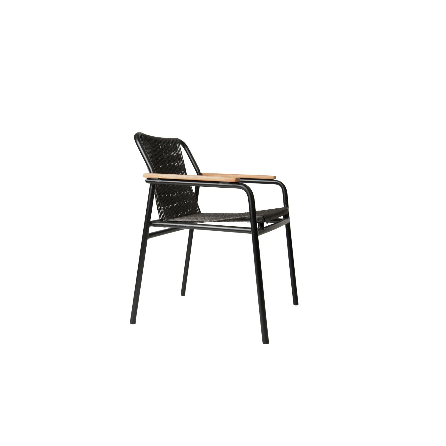 Fynn Outdoor Stacking Chair Black PT3 - Armchair