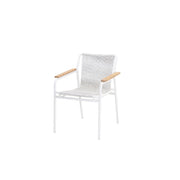 Fynn Outdoor Stacking Chair White PT4 - Armchair