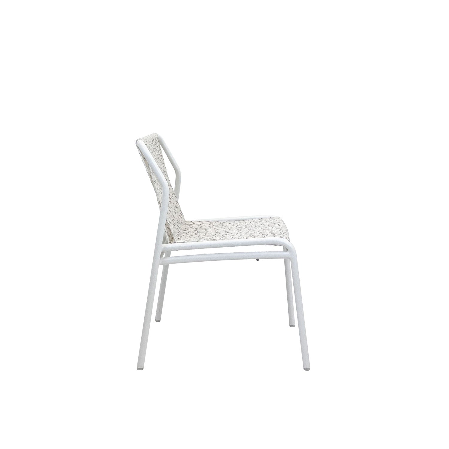 Fynn Outdoor Stacking Chair White PT4 - Side Chair