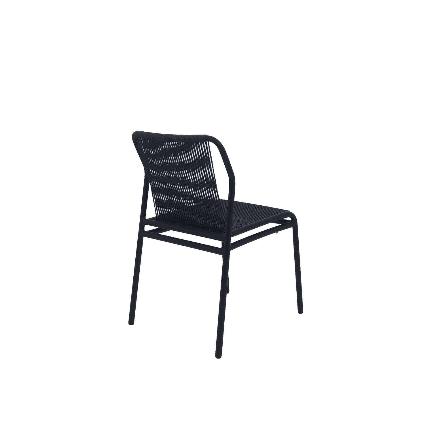 Fynn Outdoor Stacking Chair Black PT3 - Side Chair