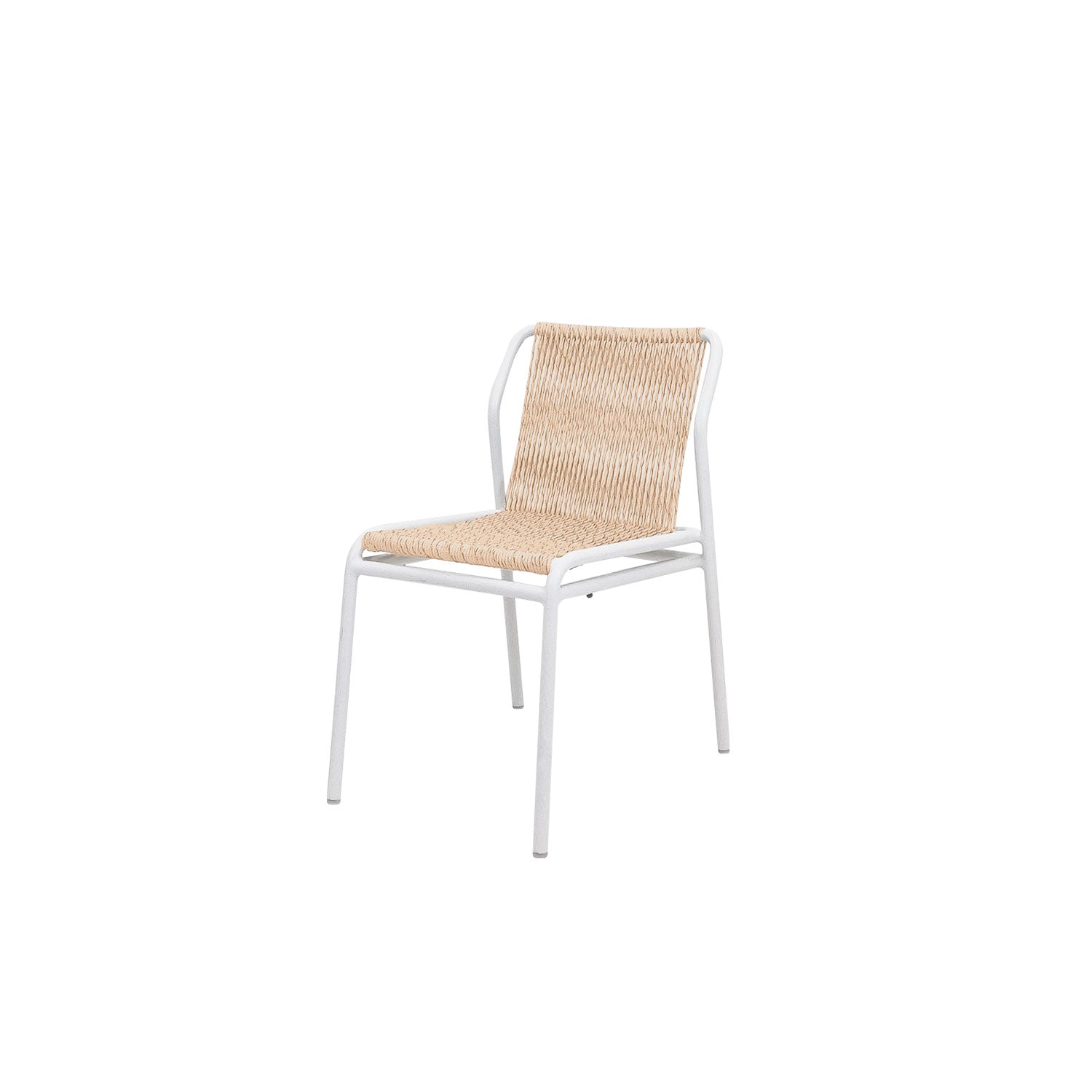 Fynn Outdoor Stacking Chair White PT1 - Side Chair