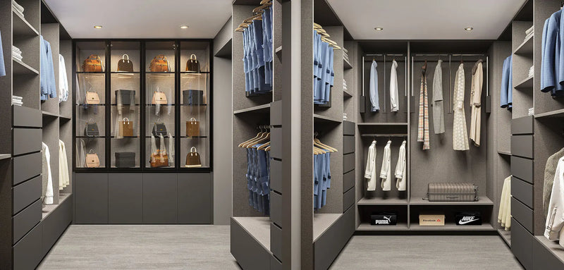 Main Bedroom Walk-In Robe with Pulley Rails