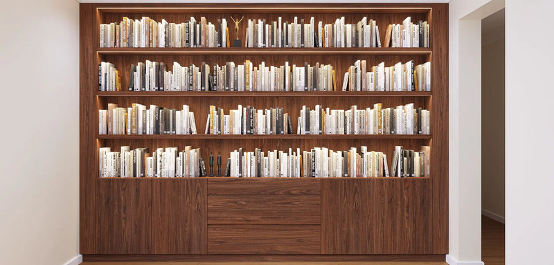 Elegant Walnut Bookcase