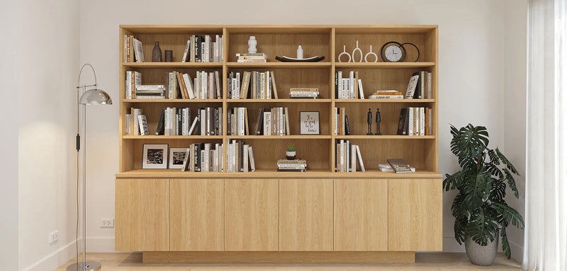 Modular Mastery: Seamless Buffet and Bookcase