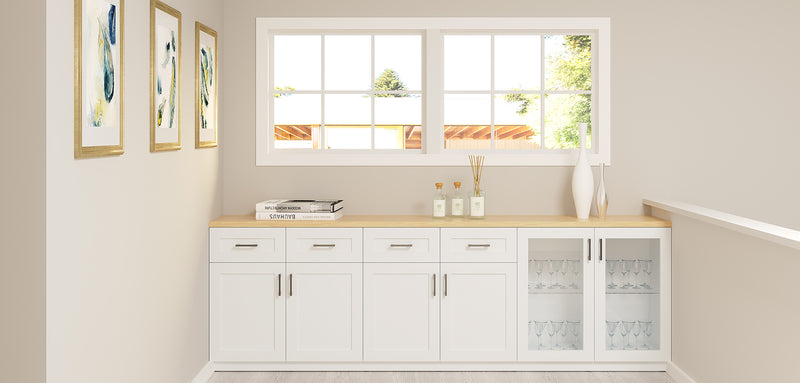 Wall-Fitted Buffet: Tableware Showcase
