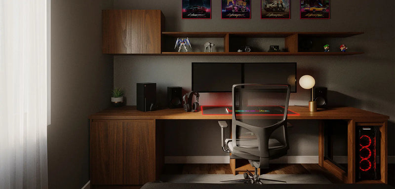Dynamic RGB-Lit Desk Setup