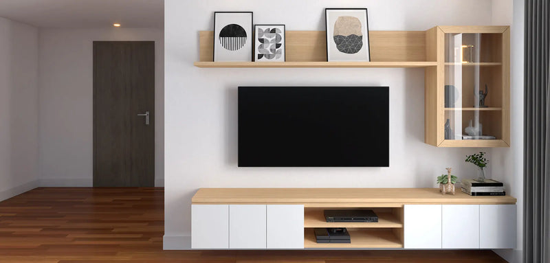 Modern Living: Oak & White Display Unit