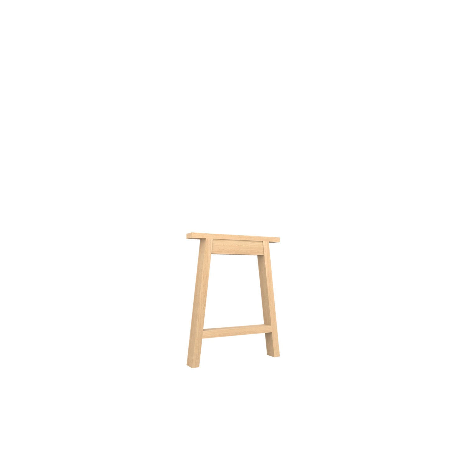 Kara "A" Frame Desk Base - Oak/Oak