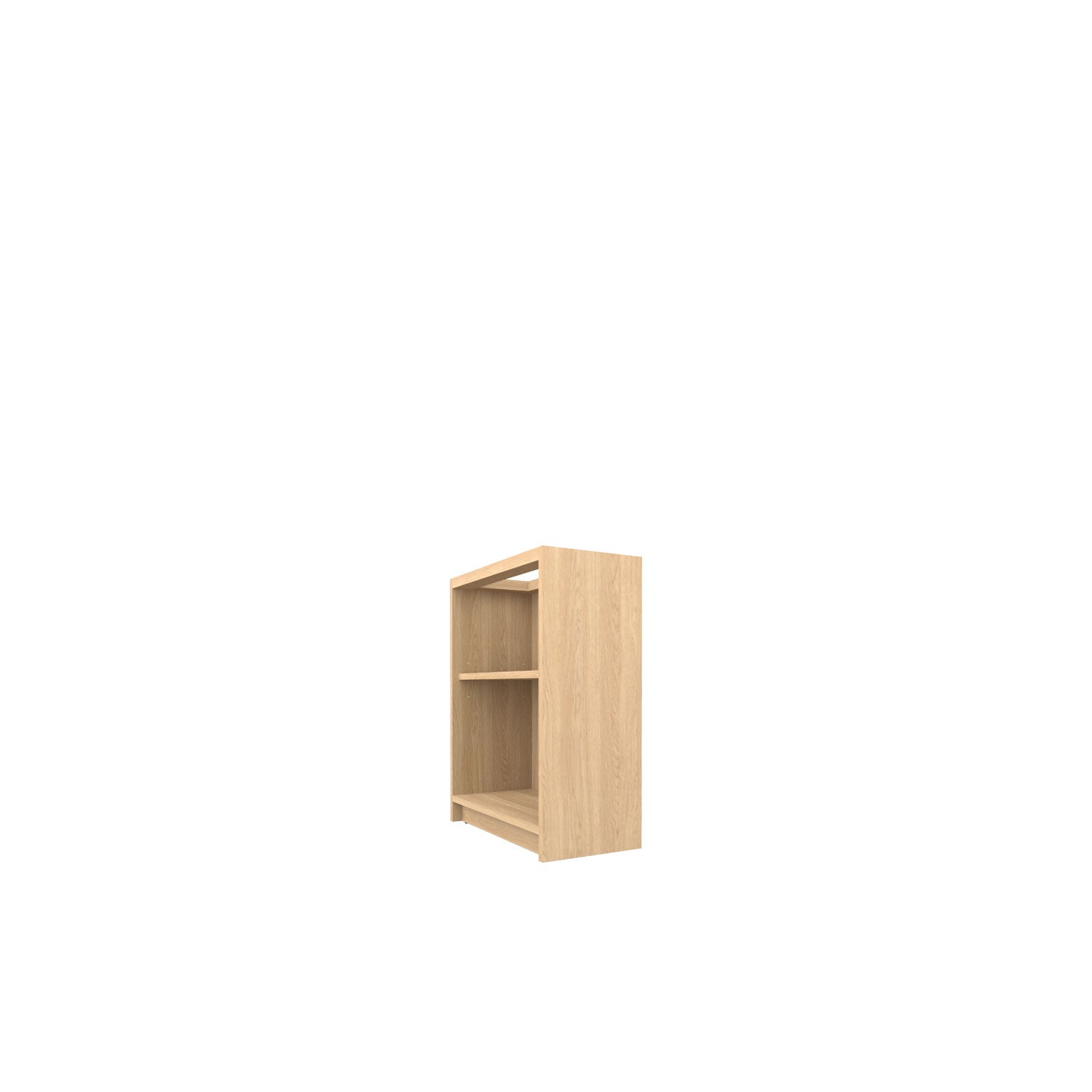 Kara Bookcase Desk Base - Oak/Oak