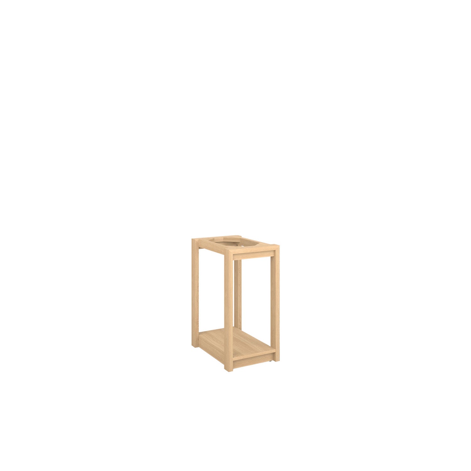 Kara CPU Desk Base - Oak/Oak