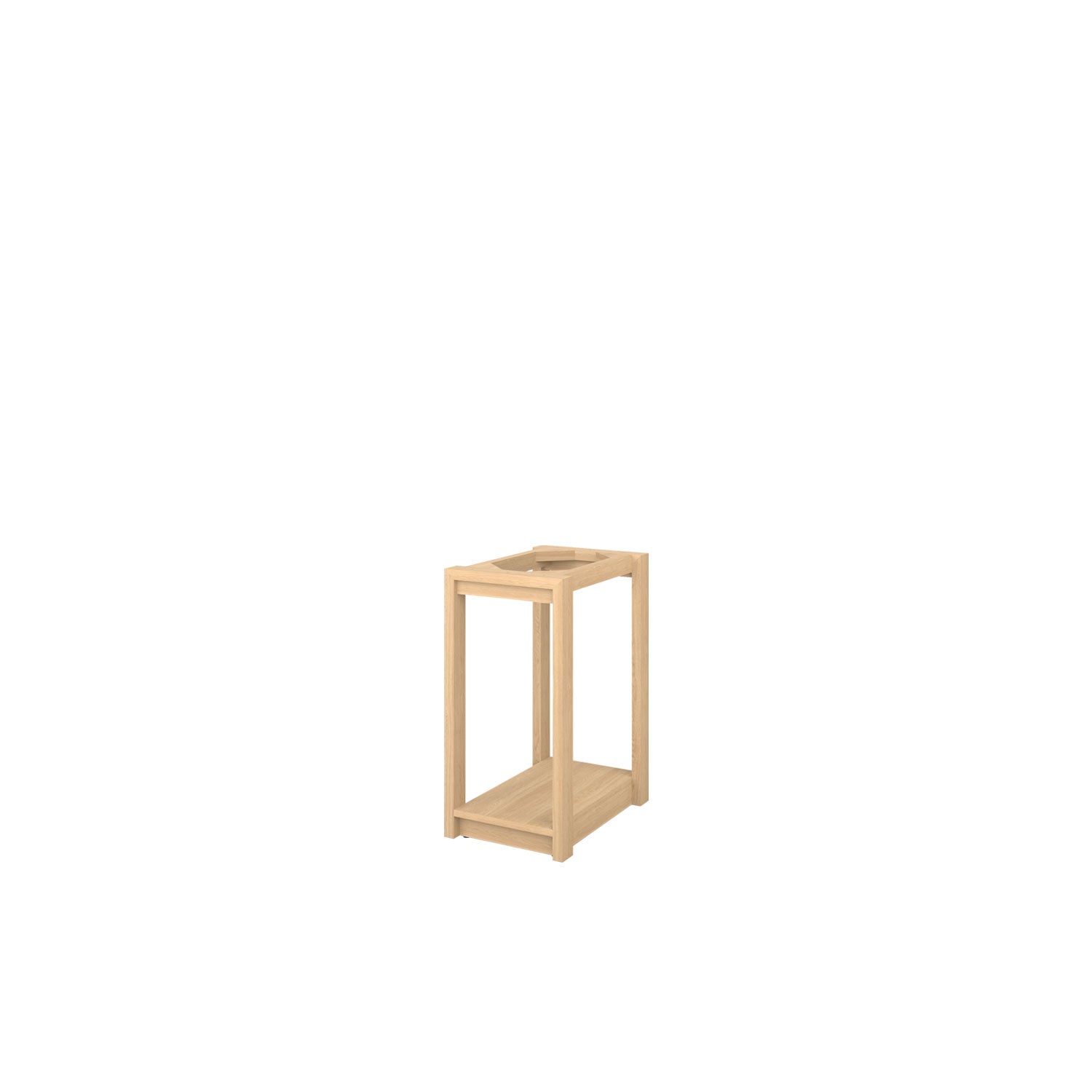 Kara CPU Desk Base - Oak/Oak
