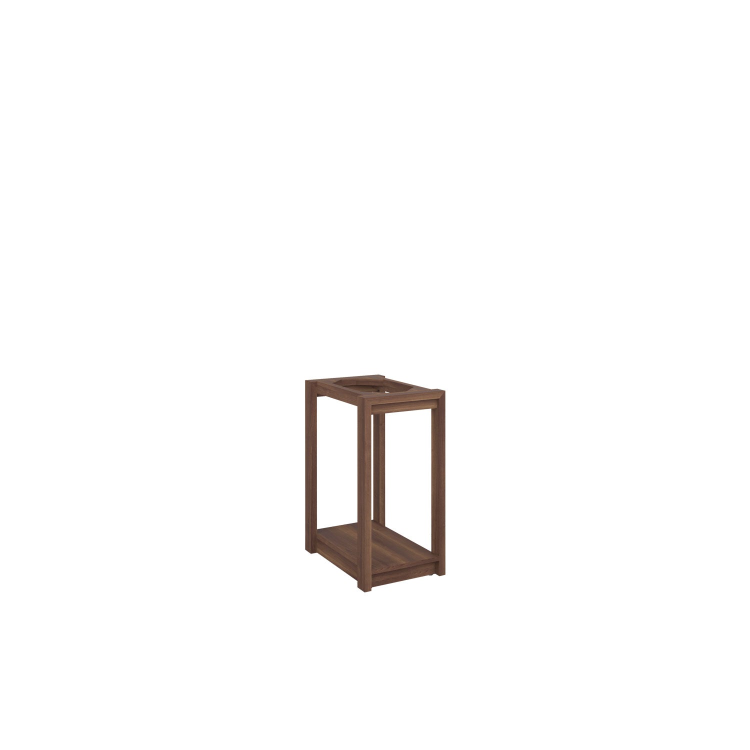 Kara CPU Desk Base - Walnut/Walnut