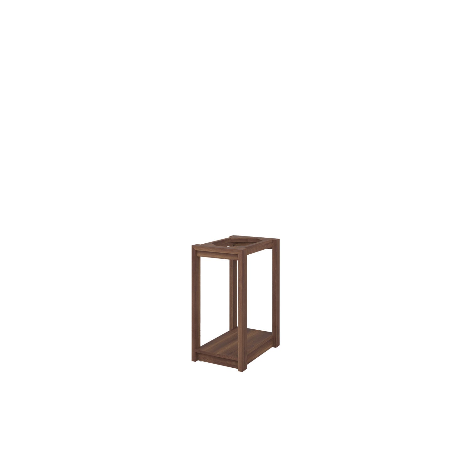 Kara CPU Desk Base - Walnut/Walnut