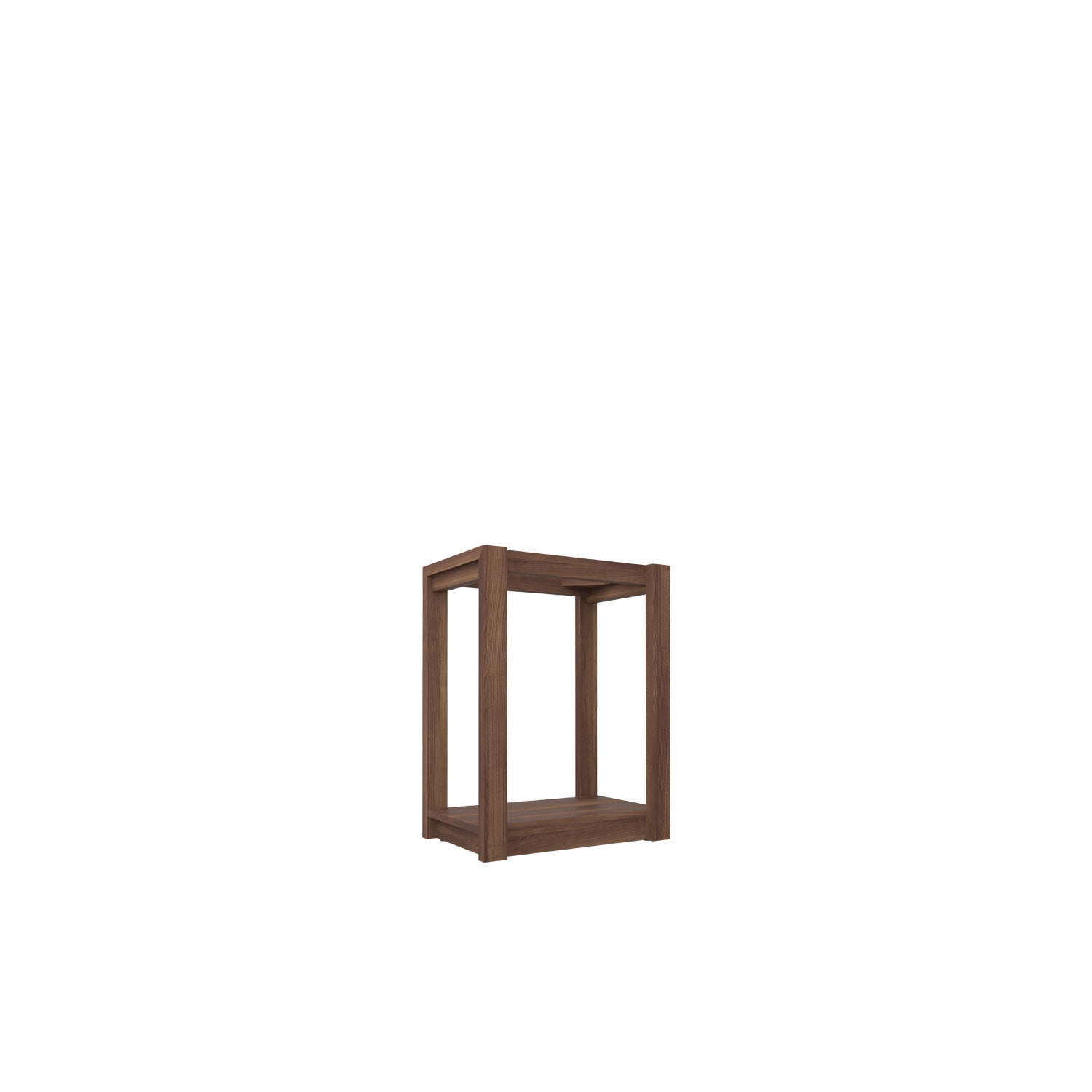 Kara CPU Desk Base - Walnut/Walnut