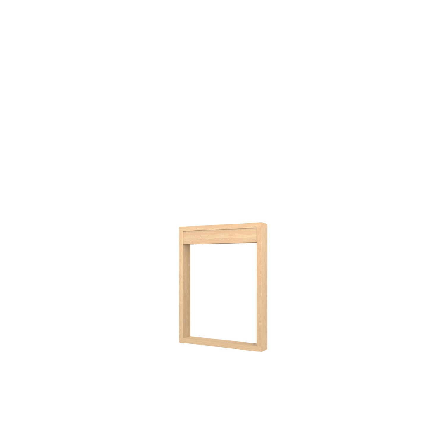 Kara "O" Frame Desk Base - Oak/Oak