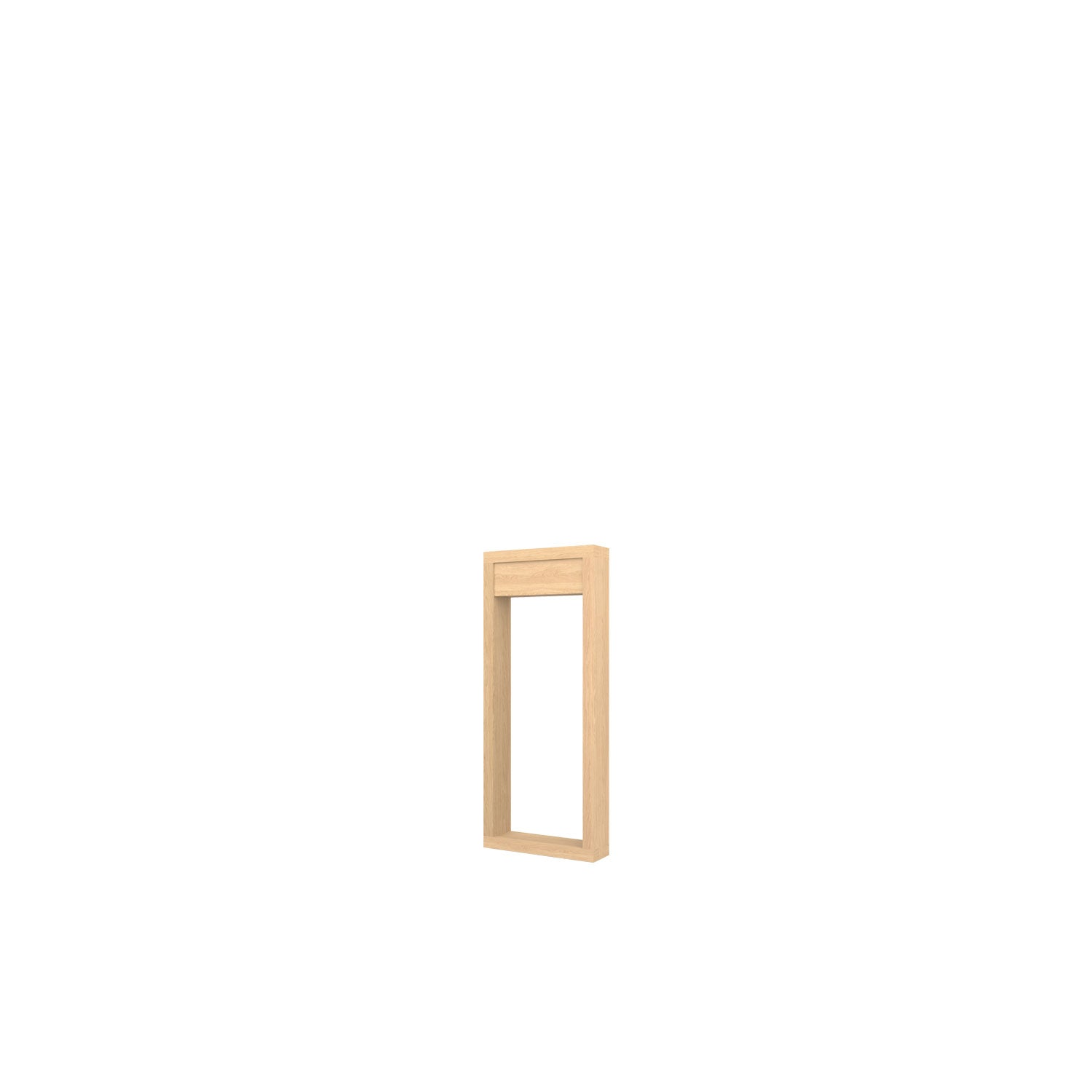 Kara "O" Frame Mid Desk Base - Oak/Oak