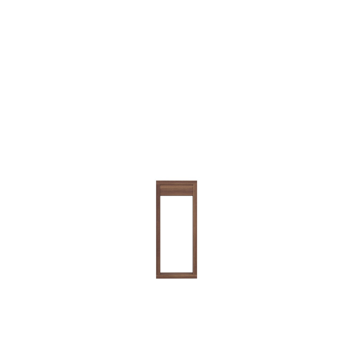 Kara "O" Frame Mid Desk Base - Walnut/Walnut