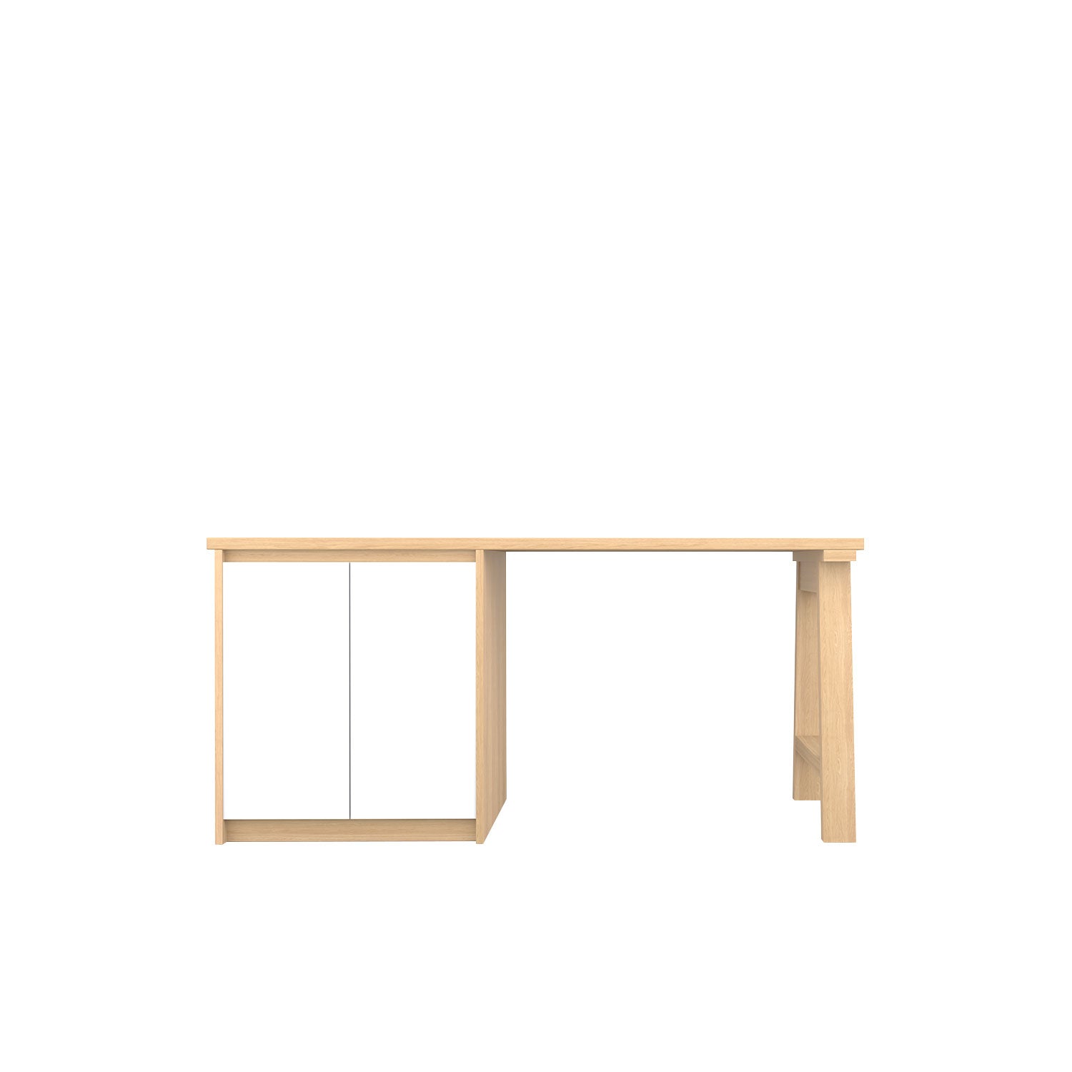 Kara Printer Desk - L160 / Oak/White