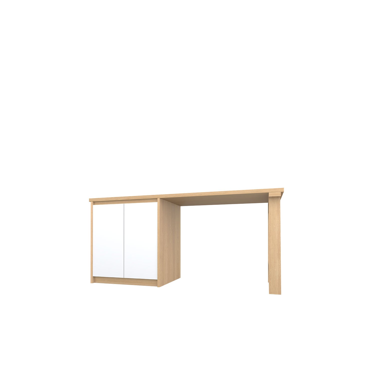 Kara Printer Desk - L160 / Oak/White