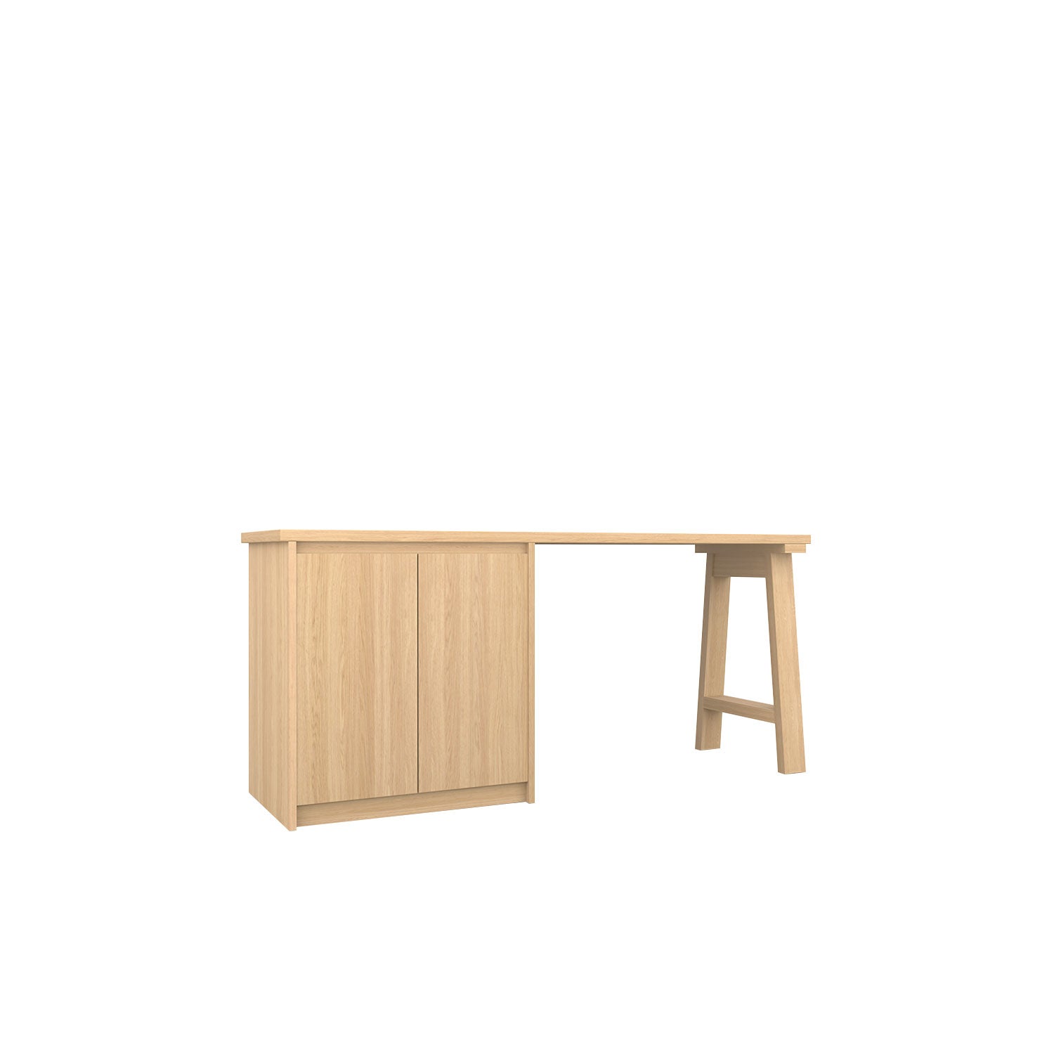 Kara Printer Desk - L160 / Oak/Oak