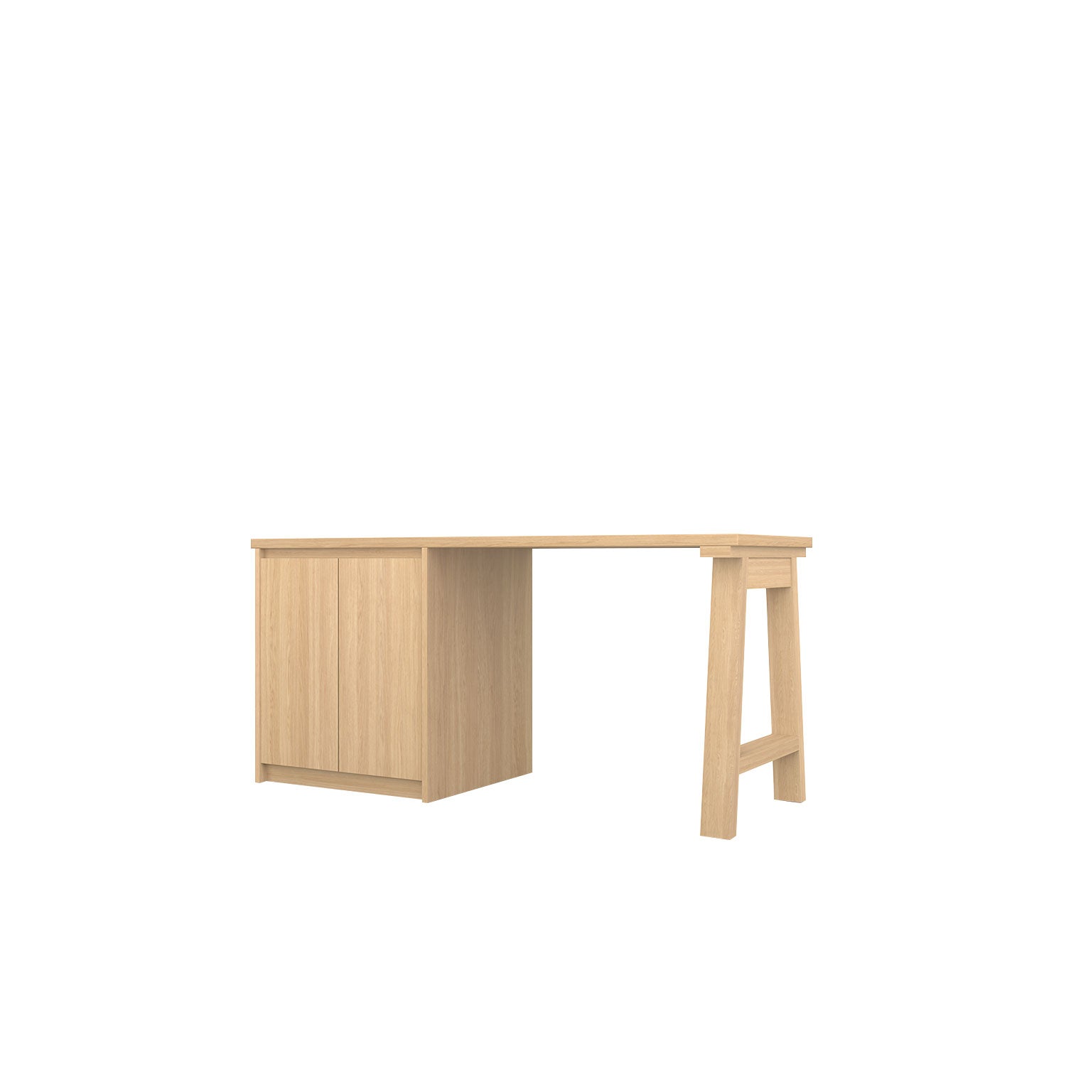 Kara Printer Desk - L160 / Oak/Oak