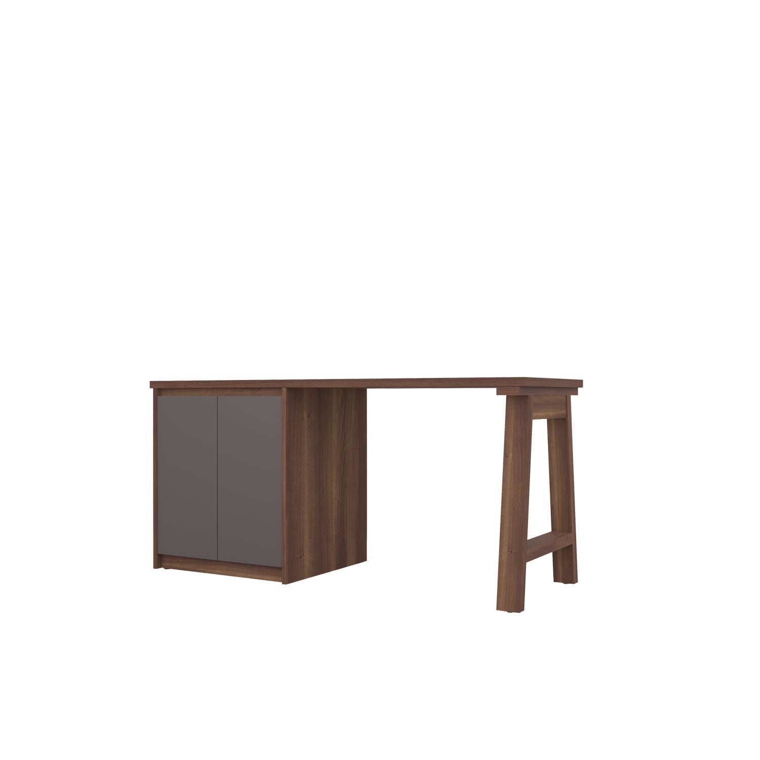 Kara Printer Desk - L160 / Walnut/Graphite