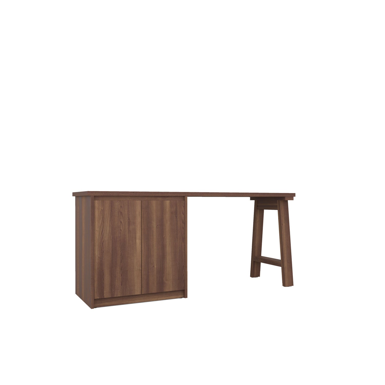 Kara Printer Desk - L160 / Walnut/Walnut