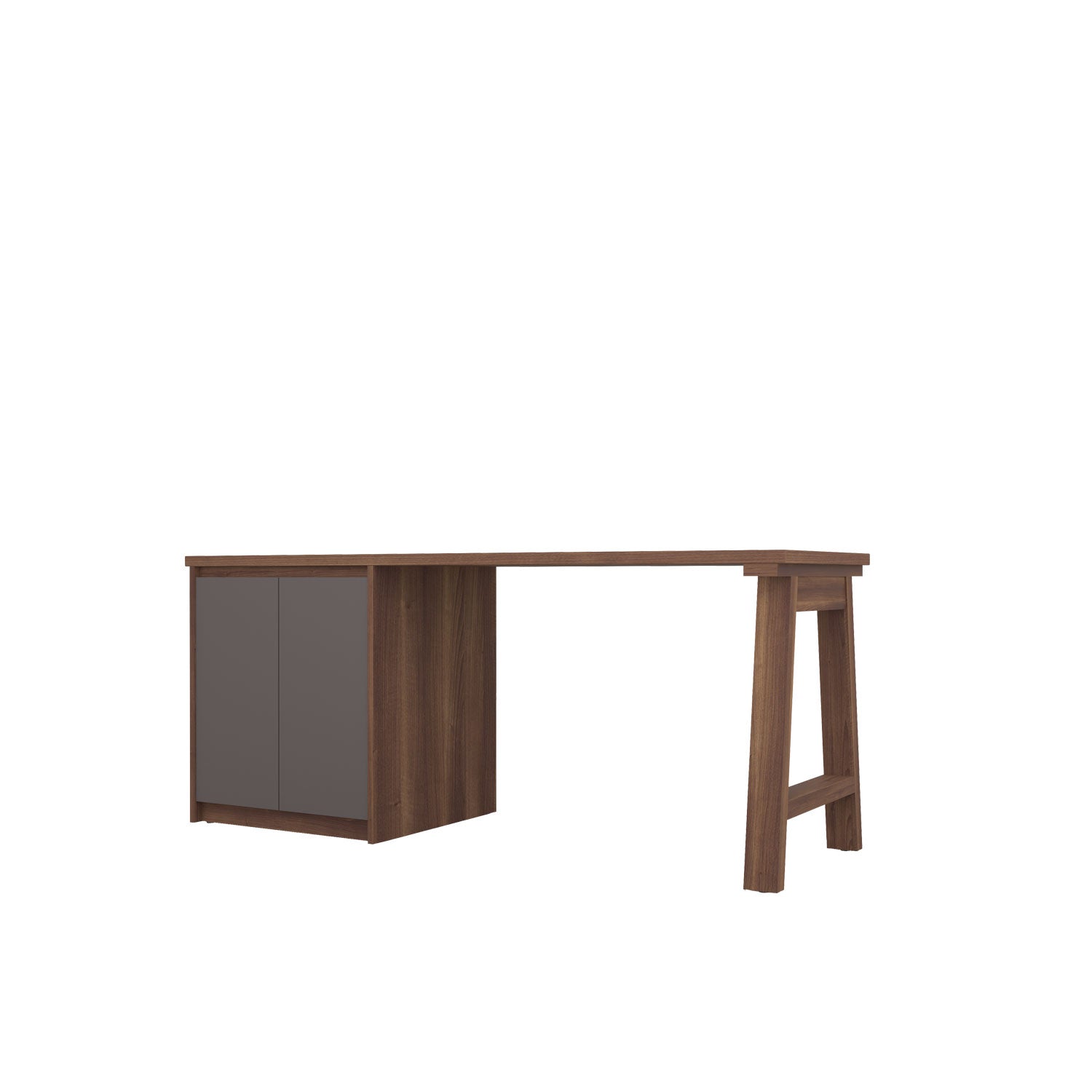 Kara Printer Desk - L180 / Walnut/Graphite