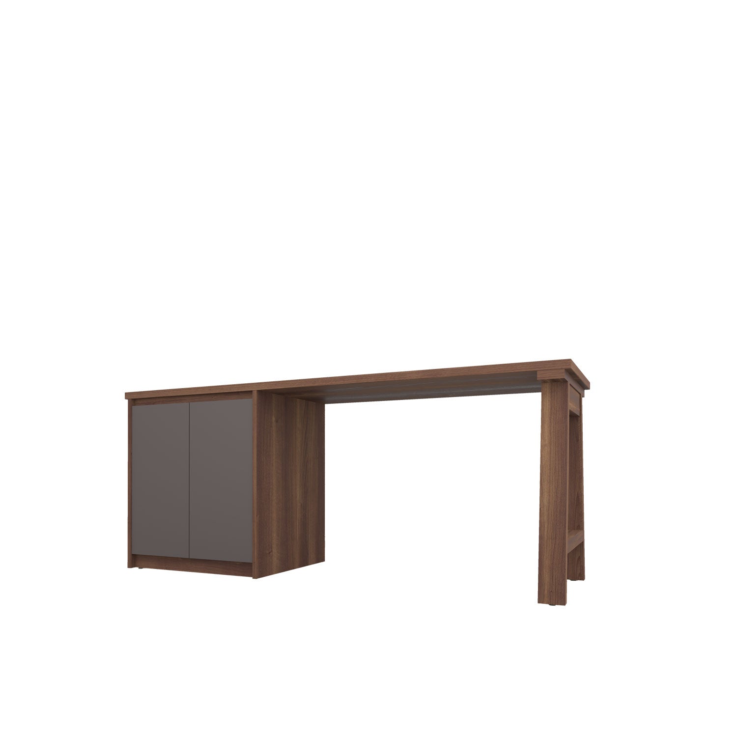 Kara Printer Desk - L180 / Walnut/Graphite