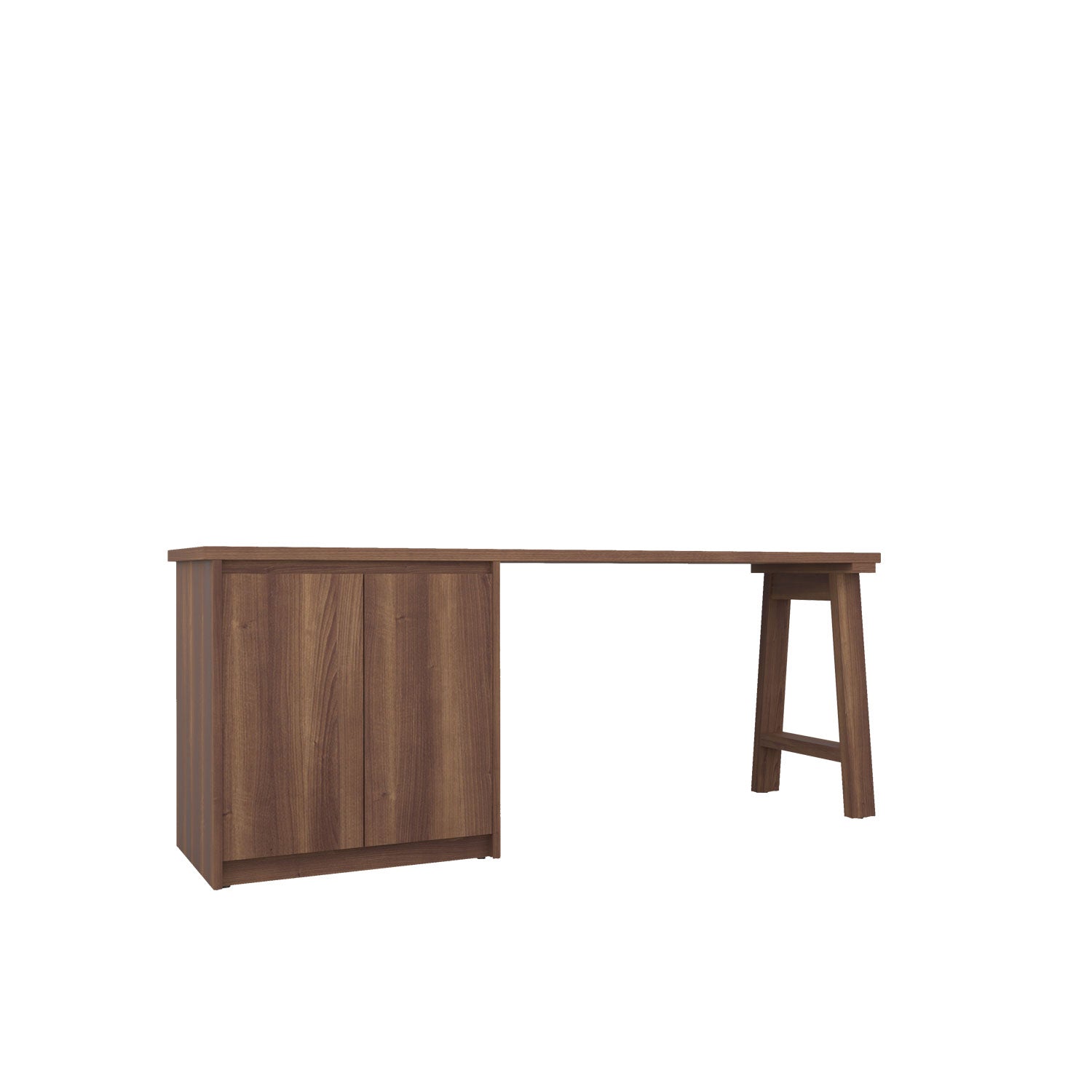 Kara Printer Desk - L180 / Walnut/Walnut