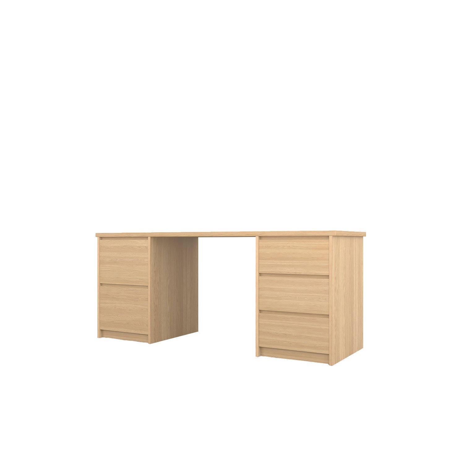 Kara Storage and Filing Desk - L180 / Oak/Oak