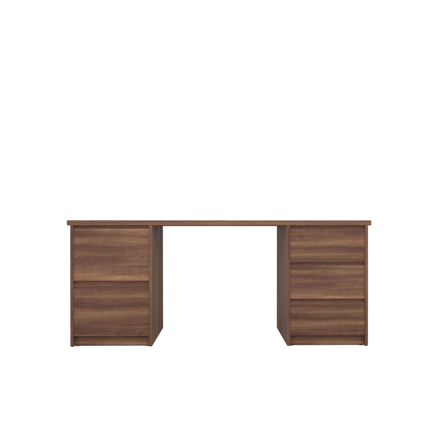 Kara Storage and Filing Desk - L180 / Walnut/Walnut