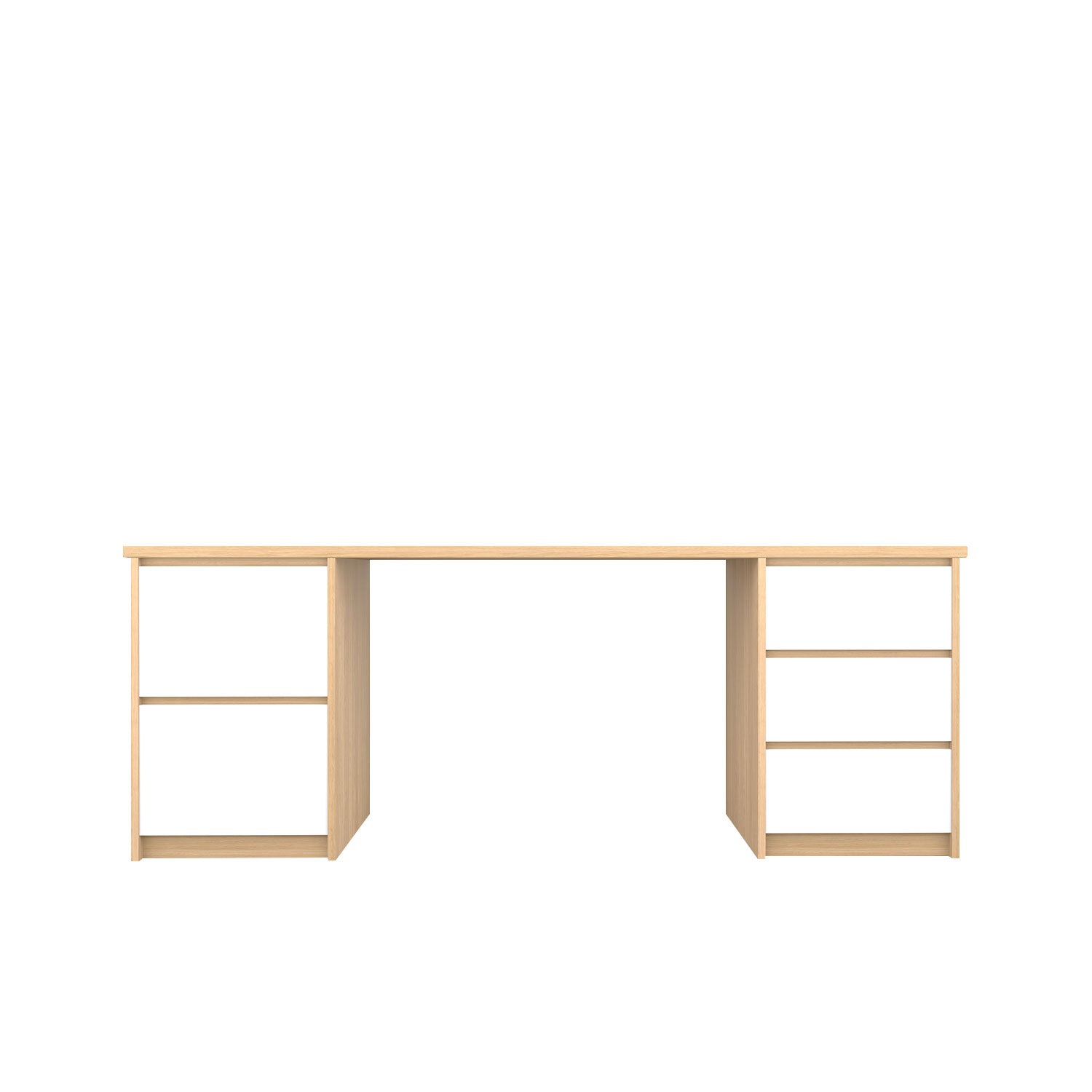 Kara Storage and Filing Desk - L200 / Oak/White
