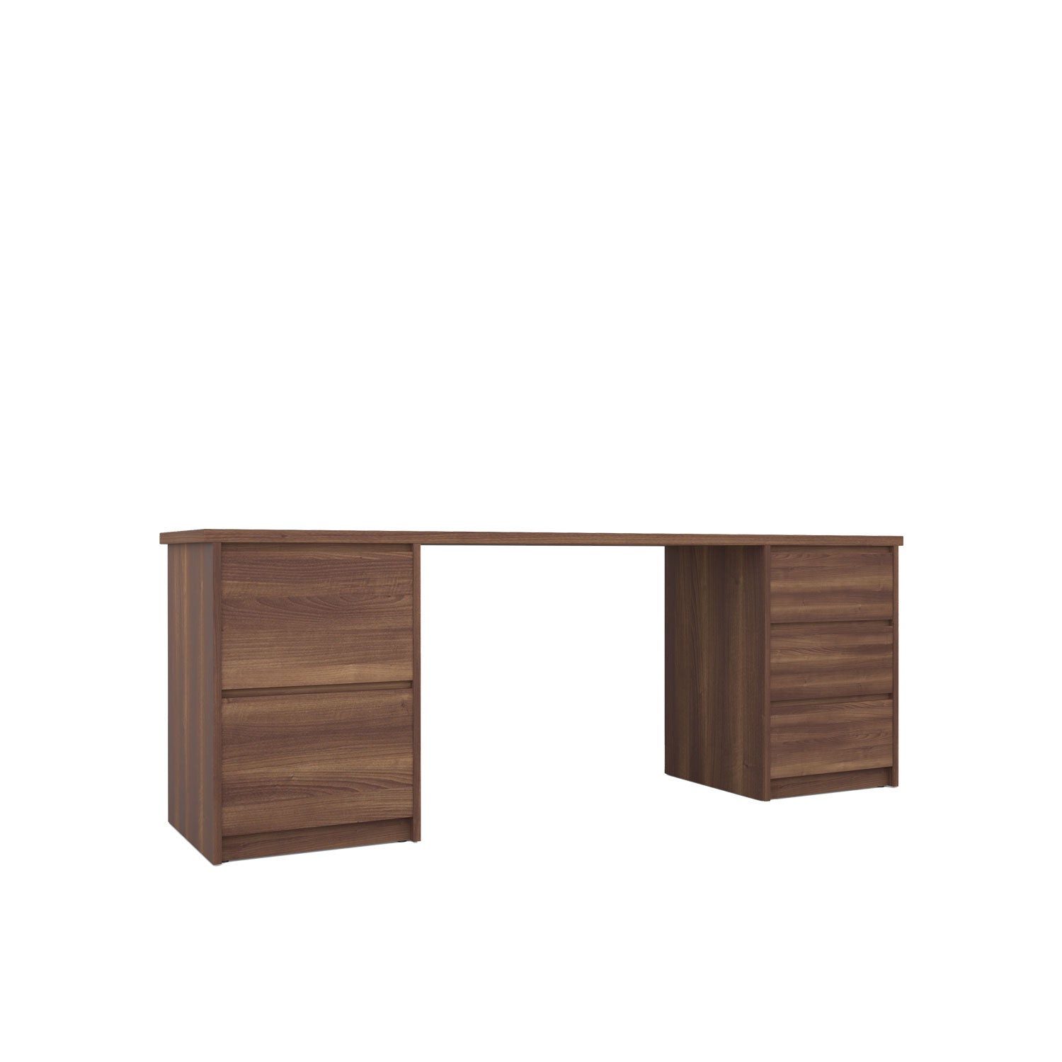 Kara Storage and Filing Desk - L200 / Walnut/Walnut