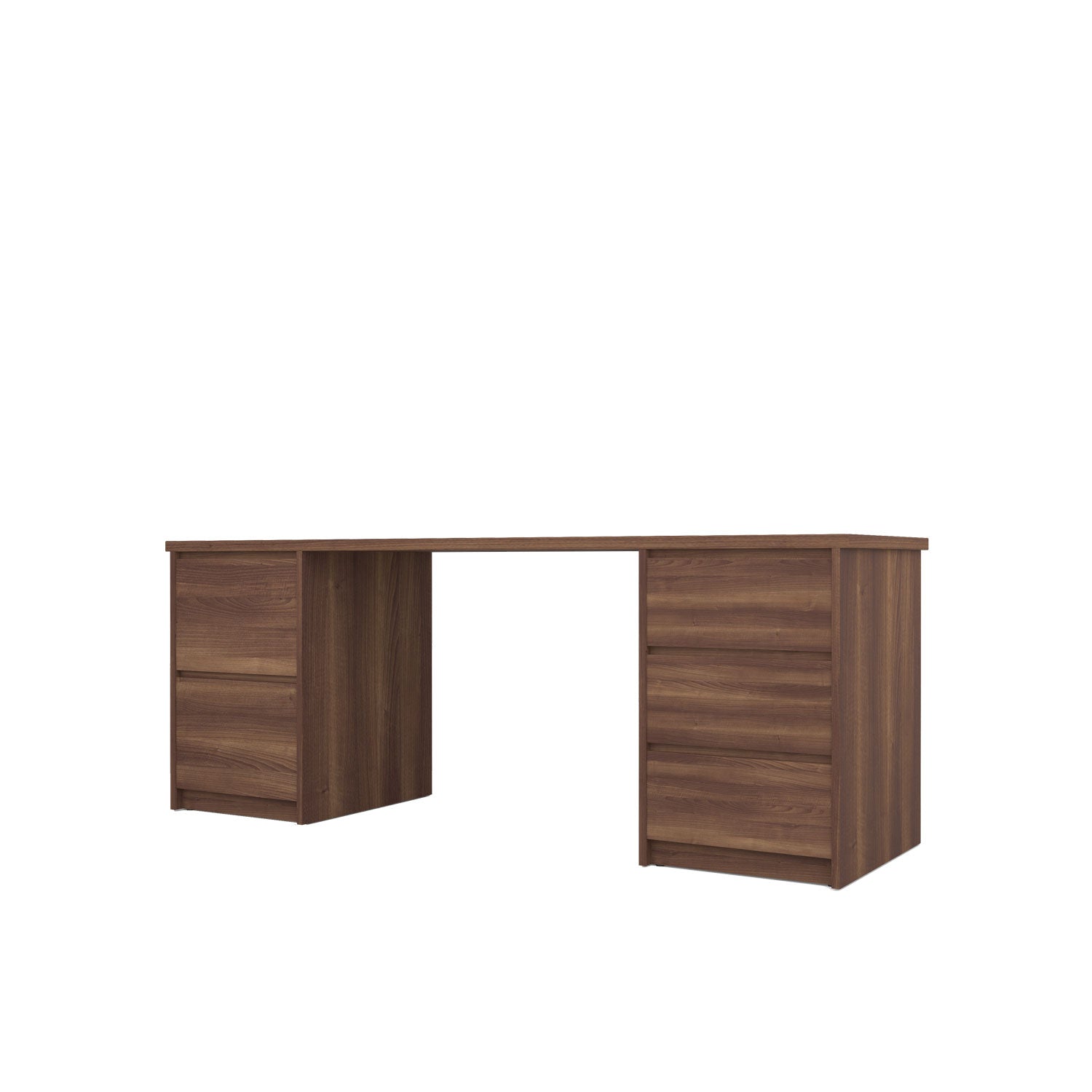 Kara Storage and Filing Desk - L200 / Walnut/Walnut