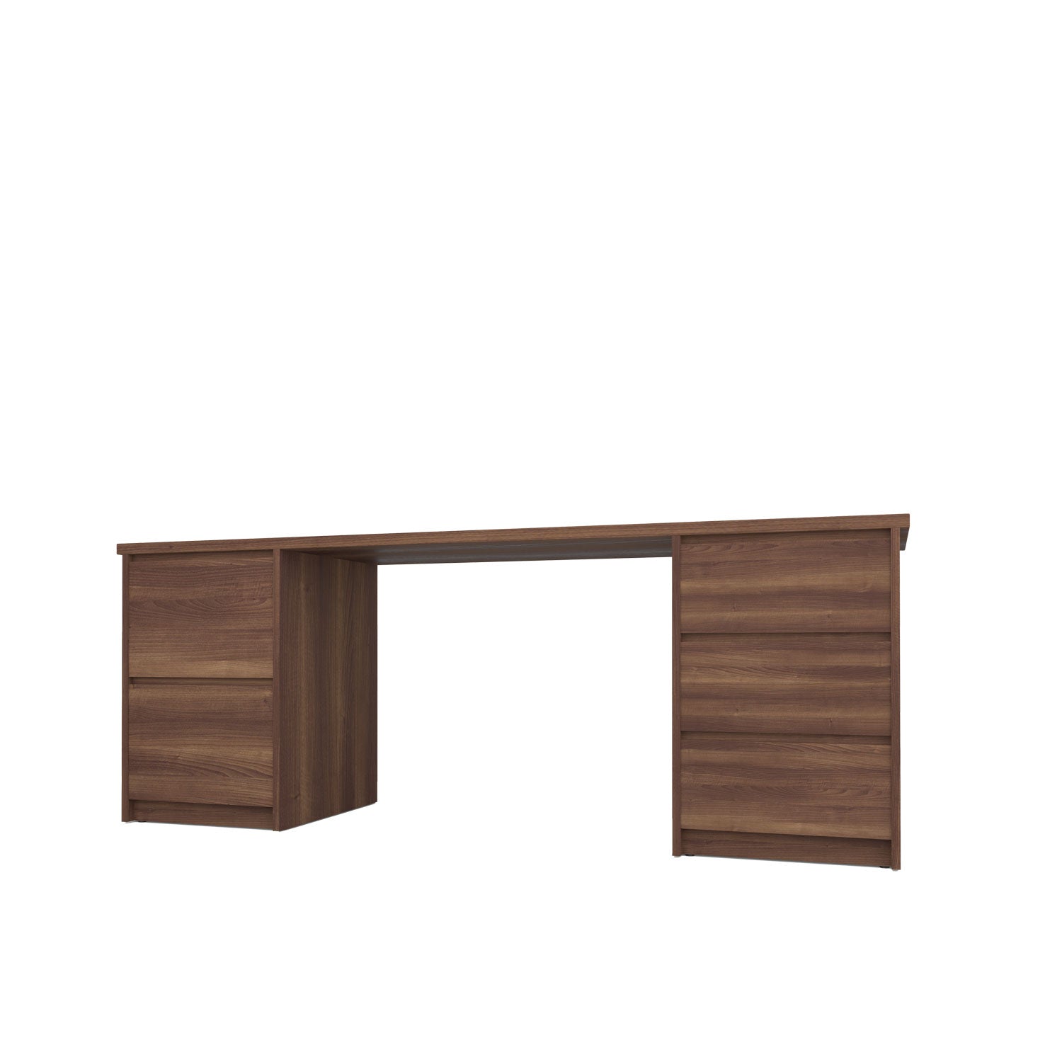 Kara Storage and Filing Desk - L200 / Walnut/Walnut