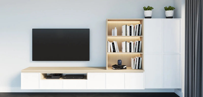 Streamlined Silhouette: Contemporary Entertainment Unit