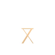 Kara "X" Frame Desk Base - Oak/Oak