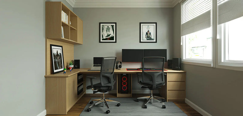 Beechwood Bliss: A Complete Home Office Solution