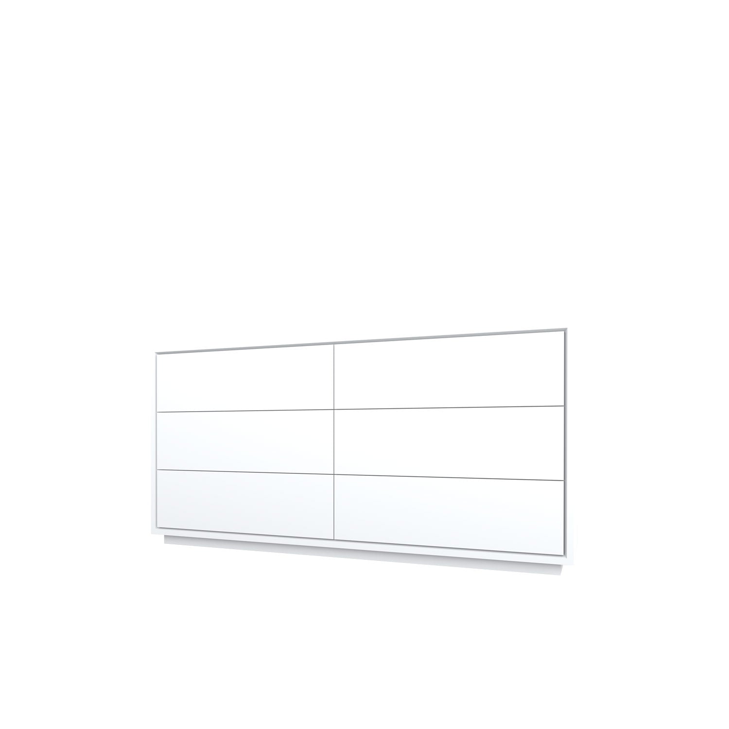 Knit 6 Drawer Dresser 160 White PU