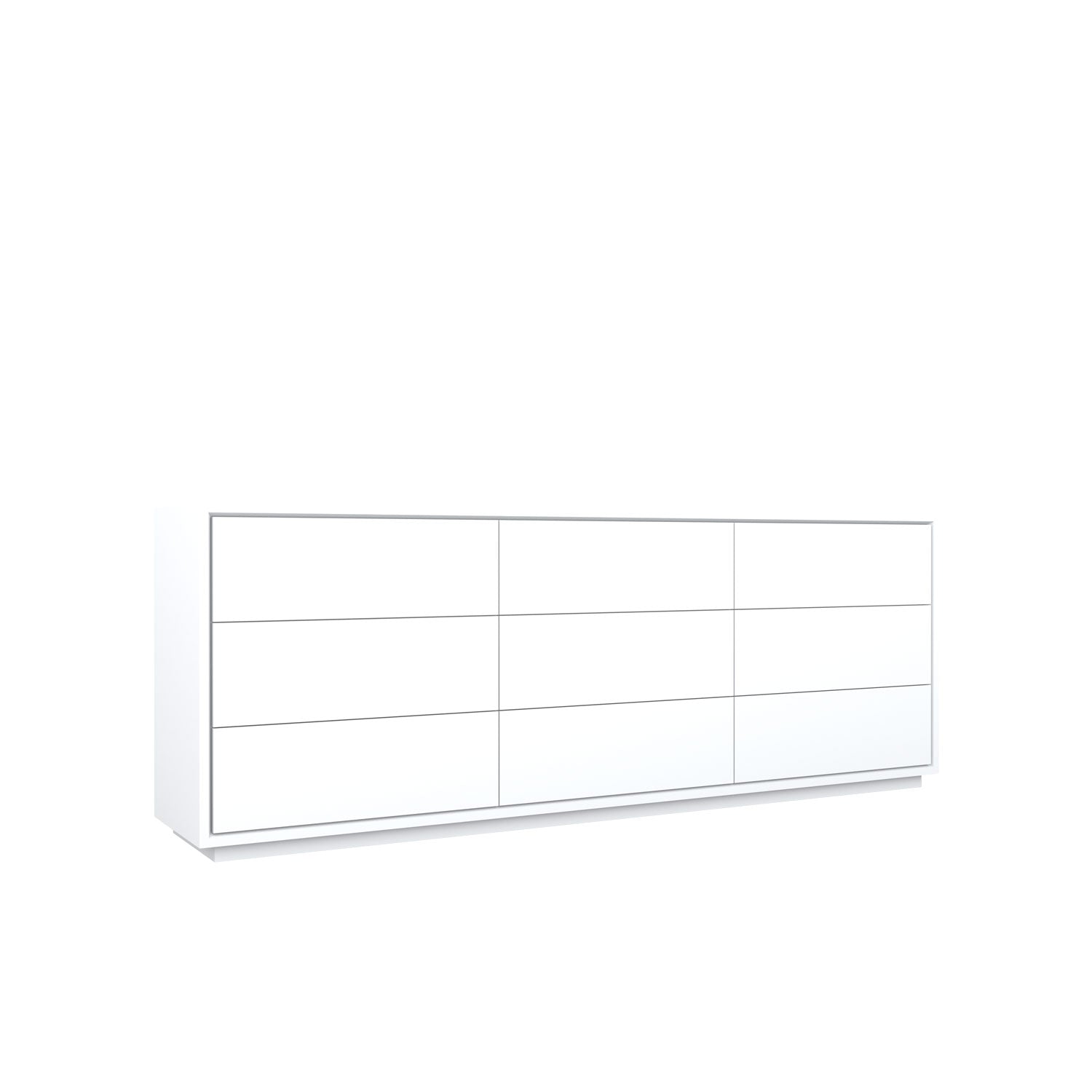 Knit 9 Drawer Dresser 210 White